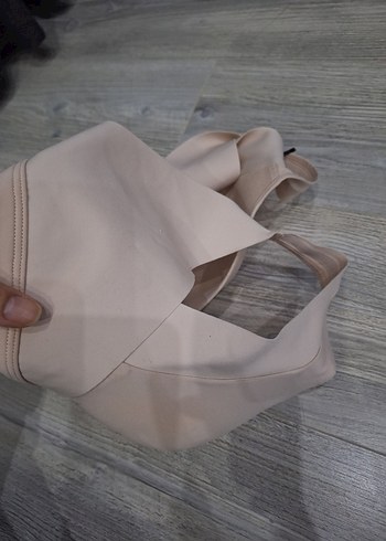 Bej Dikişsiz Spor Sütyeni - Görsel 3