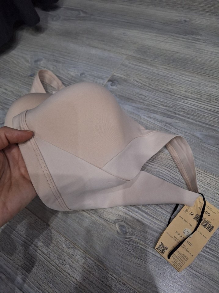 Bej Dikişsiz Spor Sütyeni - Görsel 5