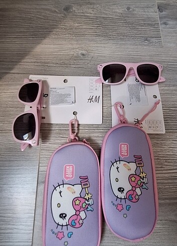 H&M Hello Kity gozluk + Gözlük kabı