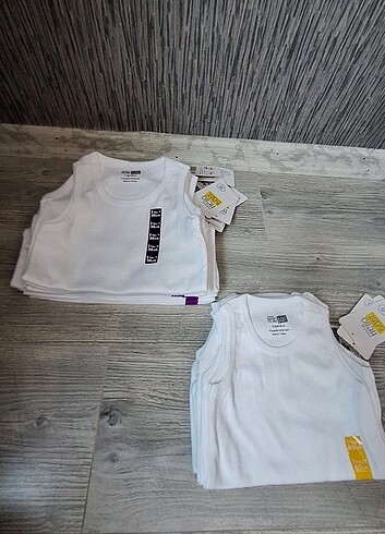3 Yaş Beden beyaz Renk Hello Baby 3 yaş 5 adet kolsuz zıbın
