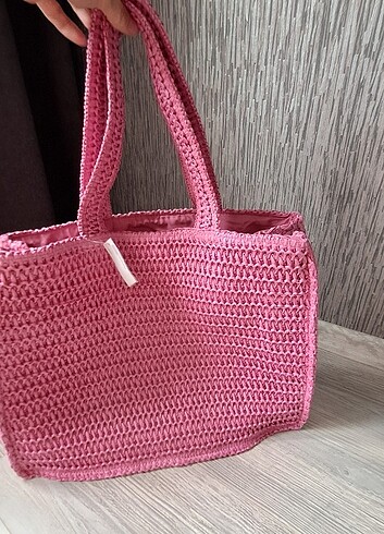  Beden pembe Renk H&M Hazır Çanta çok şık