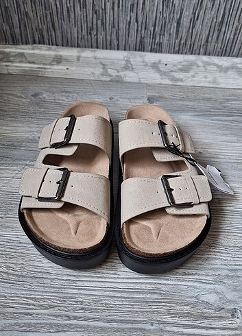 39 Beden camel Renk Pull & Bear Kadın Terlik 