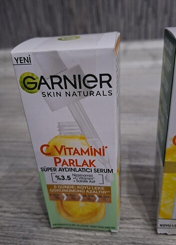 Beden Garnier C Vitamini Parlak Süper Aydınlatıcı Serum 30 ml ikili fi