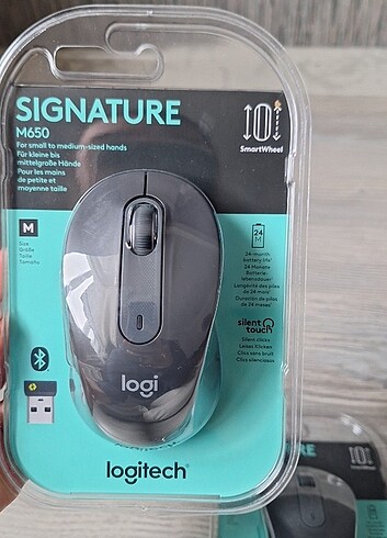 Logitech M650 Sessiz Kablosuz Mouse Gri renk çok şık