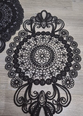 Oval 6'lı Supla 30 x 48 Dantelli görünüm çok şık