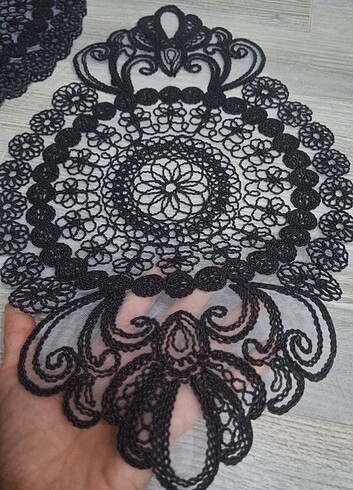 Beden Oval 6'lı Supla 30 x 48 Dantelli görünüm çok şık