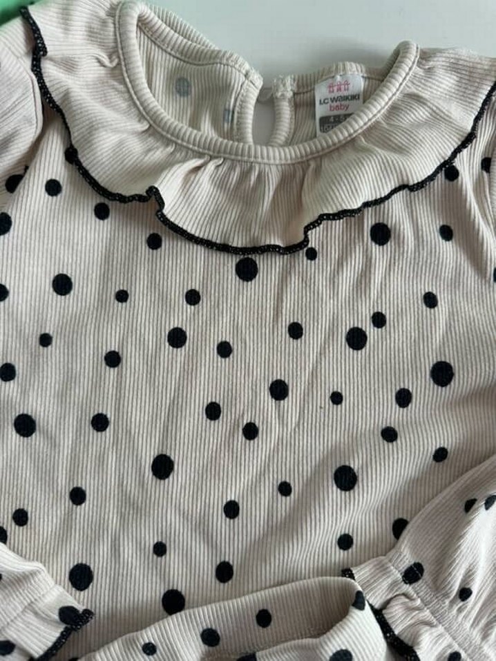 Puantiye Desenli Bebek Kız Takımı - Görsel 4