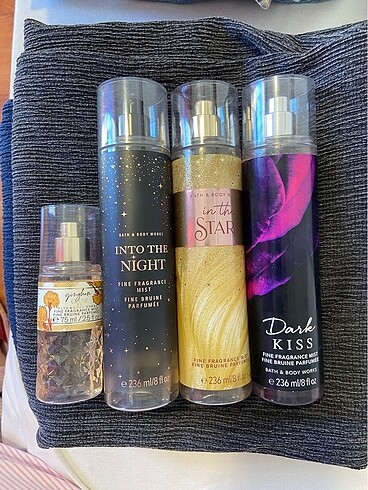 Bath&Body Works 3lü set + Küçük boy sprey