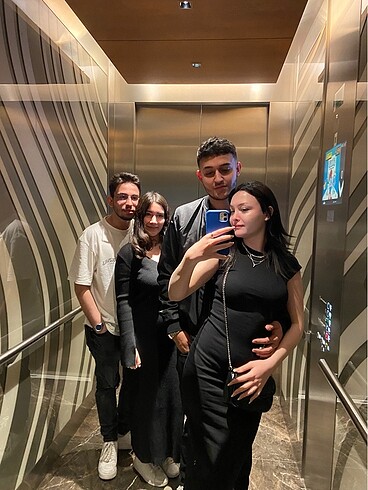 xs Beden Pull&Bear uzun pamuklu esnek elbise