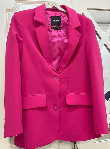 Pull & bear pembe blazer ceket