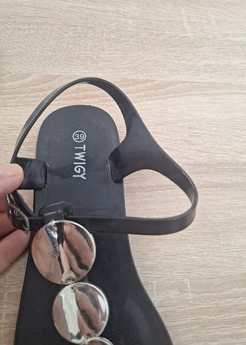 39 Beden siyah Renk Siyah Parlak Bohem Stiletto Kadın Sandalet