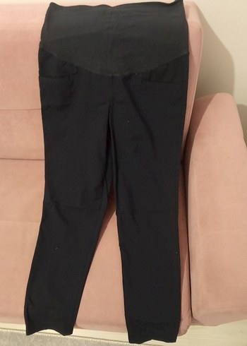 LC Waikiki Siyah Kemerli Kadın Kumaş Pantolon