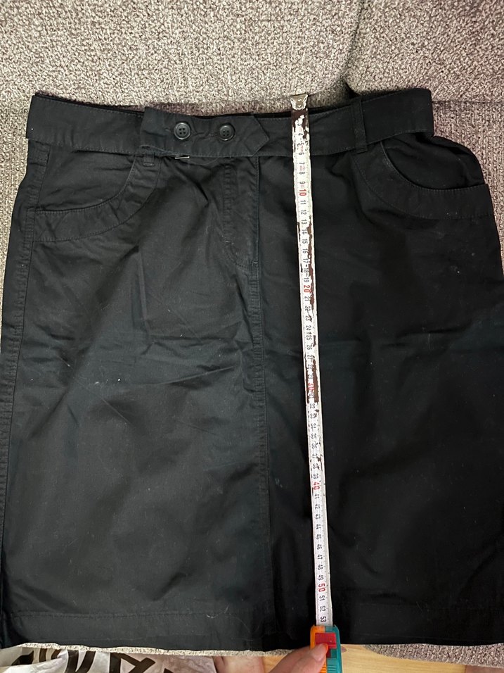 Kadın Siyah Kemerli Midi Kumaş Pantolon - Görsel 4