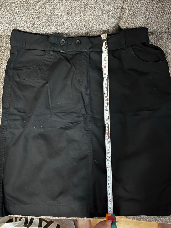 Kadın Siyah Kemerli Midi Kumaş Pantolon - Görsel 5