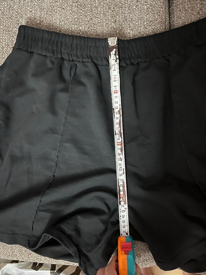 Siyah Kadın Spor Düz Kesim Şort - Görsel 3