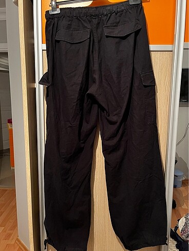 Siyah Kargo Pantolon - Görsel 3