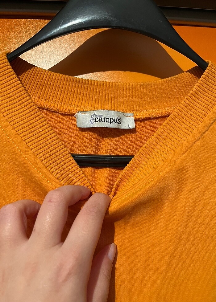 Turuncu Sweatshirt - Görsel 3