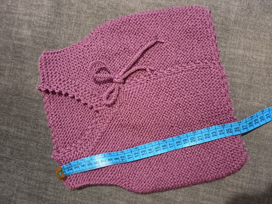 Kız Bebek Örgü Yelek - Görsel 3