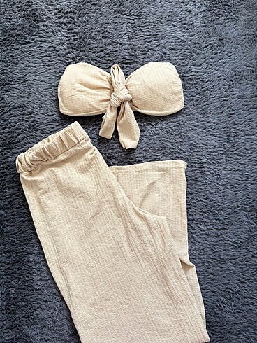 Crop Pantolon Takımı