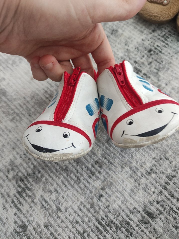 Renkli Baskılı Bebek İlkadım Ayakkabısı - Görsel 3