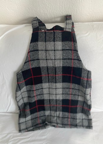 Kareli Gri salopet - Görsel 2