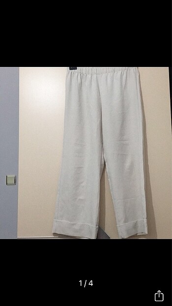 Beyaz pantolon kumaş