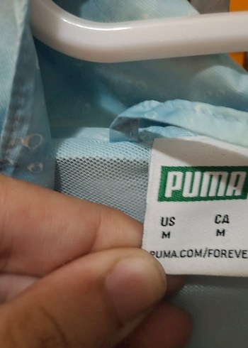 Puma Mavi Tie-Dye Fermuarlı Erkek Yağmurluk - Görsel 4