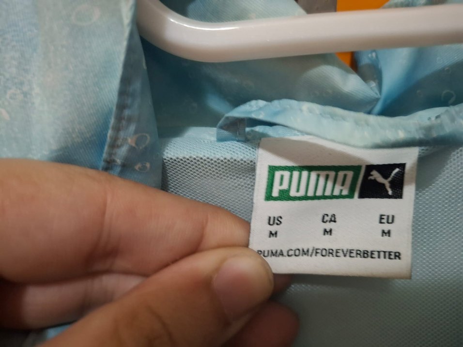 Puma Mavi Tie-Dye Fermuarlı Erkek Yağmurluk - Görsel 4
