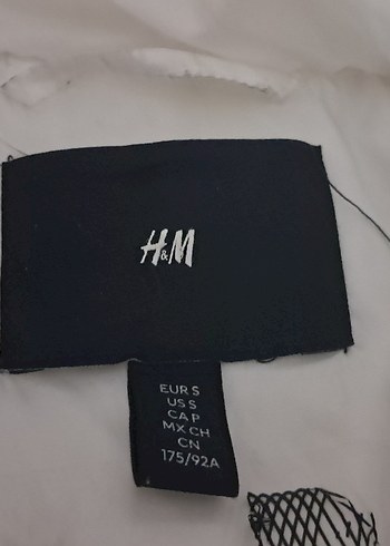 H&M Unisex Beyaz Mont S Beden - Görsel 2