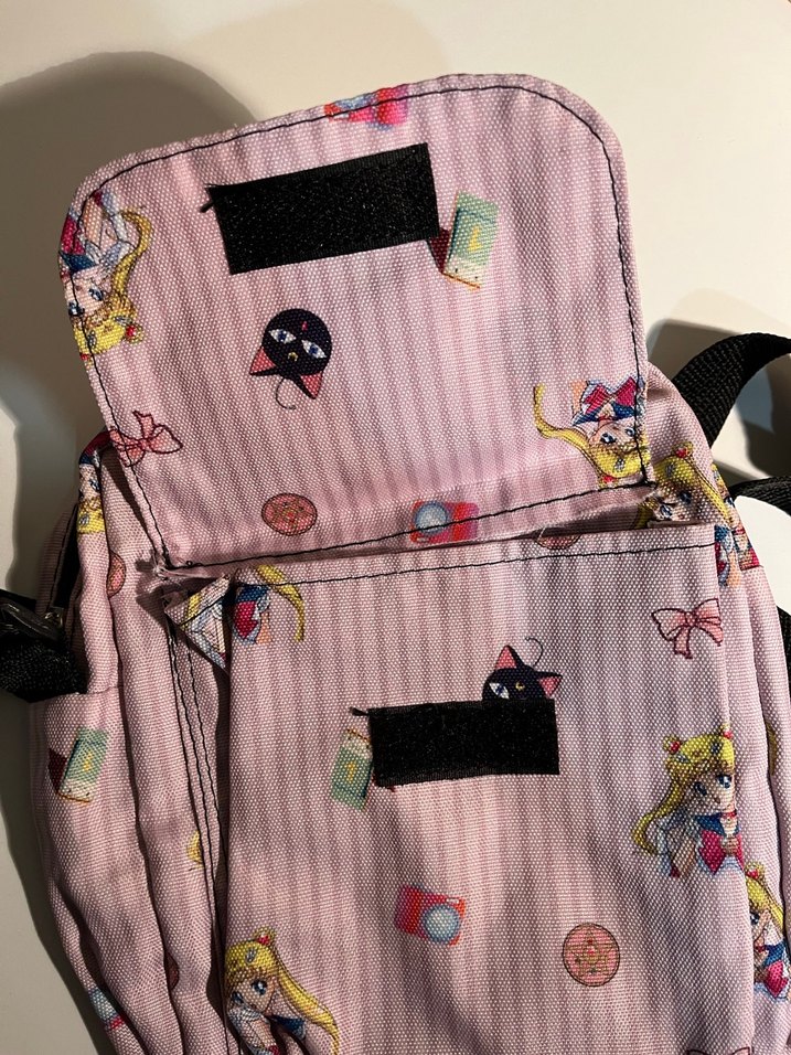 Pembe Baskılı Sailor Moon Çapraz Çanta - Görsel 3