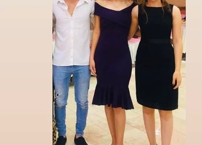 s Beden mor Renk Elbise