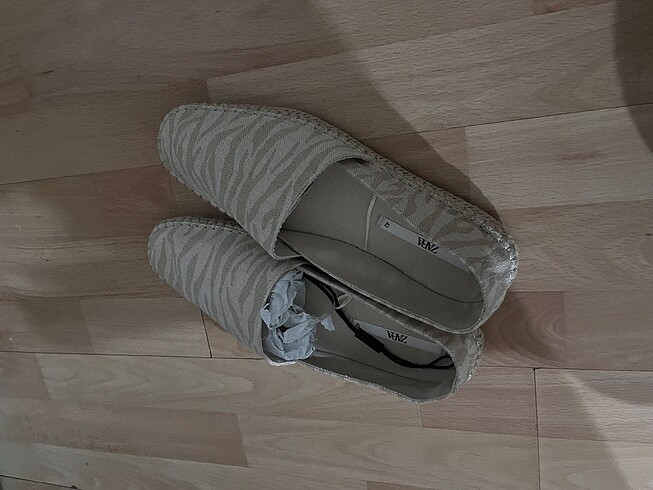 42 Beden camel Renk Zara Ayakkabı laofer / oxford Babet