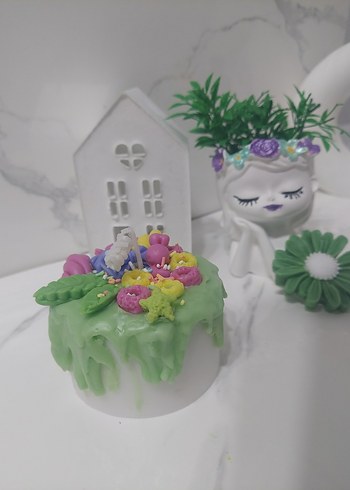 Pastel Renkli Dekoratif pasta mum