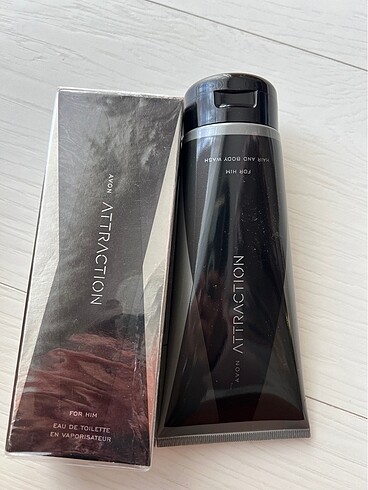 Avon Attractıon erkek parfüm set