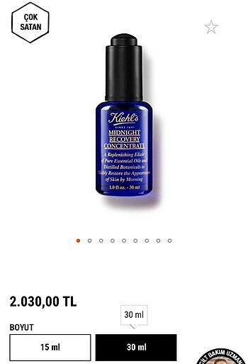 Kiehls serum 30 ml