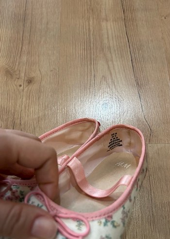 Çiçek Desenli Kız Babet Ayakkabı - Görsel 3