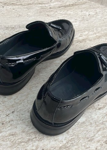 Parlak Siyah Erkek Klasik Rugan Ayakkabı - Görsel 3