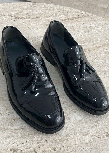 Parlak Siyah Erkek Klasik Rugan Ayakkabı - Görsel 2