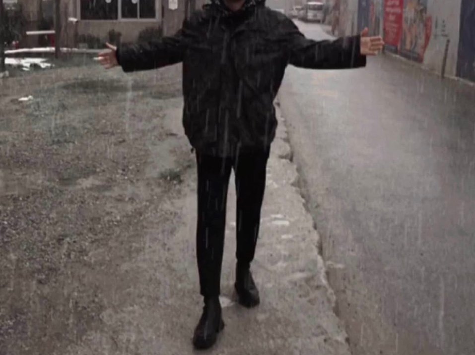 Kamuflajlı Uzun Erkek yağmurluk - Görsel 3