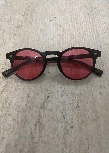 Pembe Şeffaf Retro Kadın Gözlüğü - Görsel 2