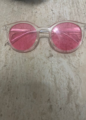 Pembe Transparan Kadın Güneş Gözlüğü - Görsel 2