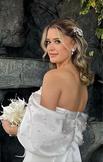 l Beden beyaz Renk Söz, Nişan veya Nikah Elbisesi