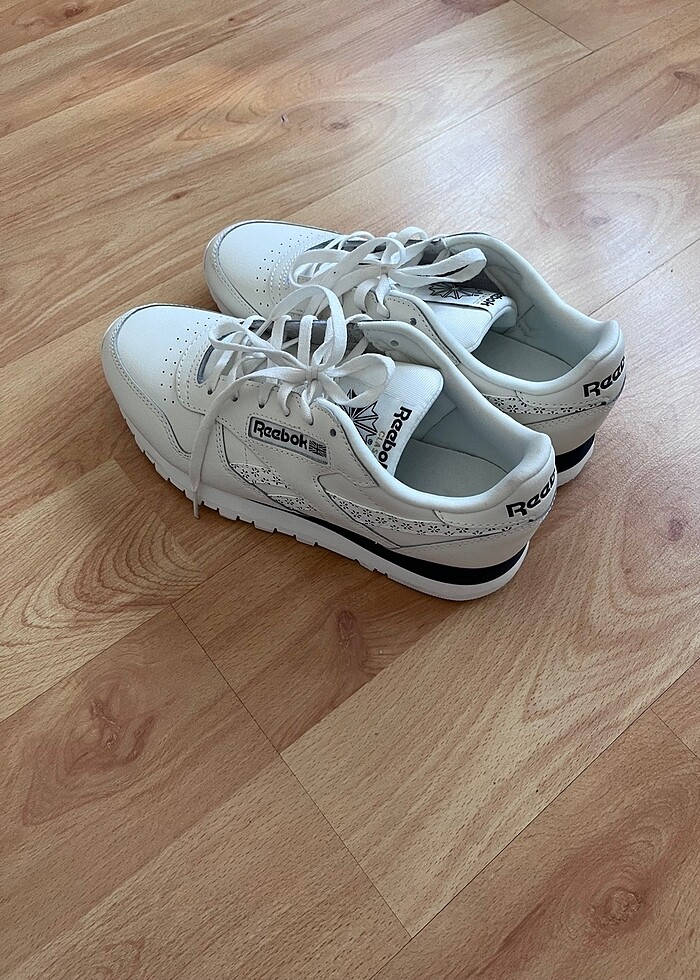 reebok classıc leather beyaz unisex - Görsel 2