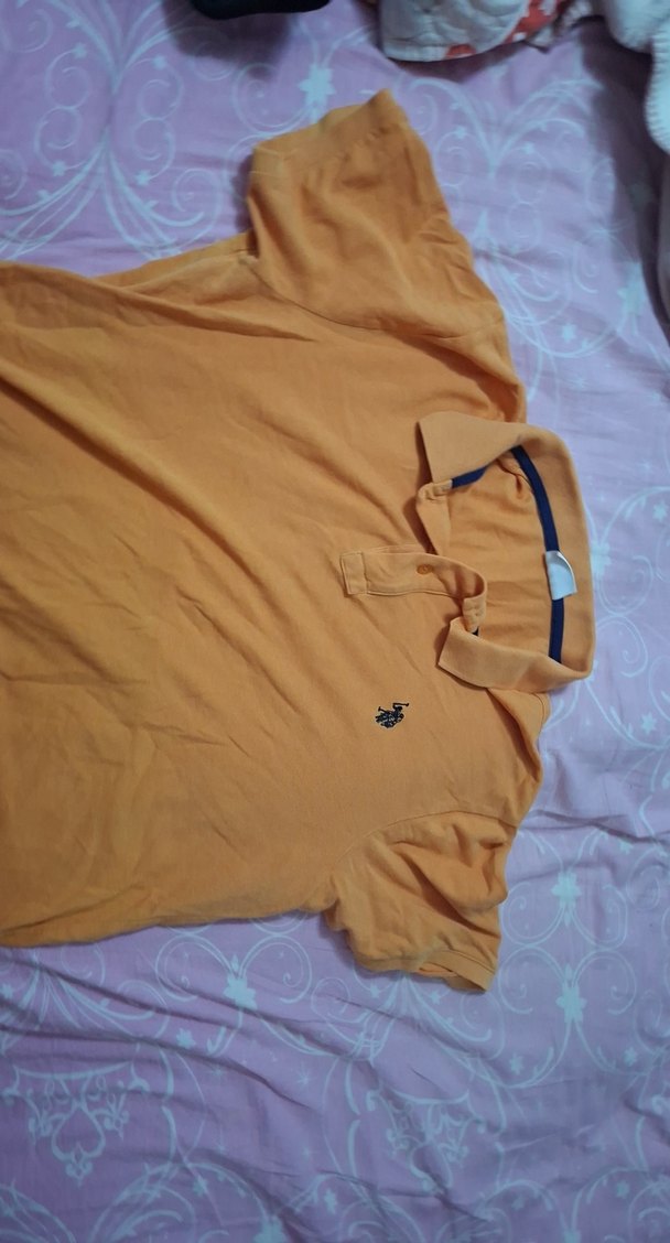 Sarı Kısa Kollu Polo Tişört - Görsel 2