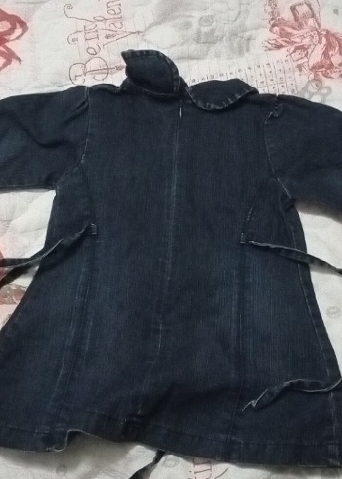 Kot uzun kollu elbise  - Görsel 2