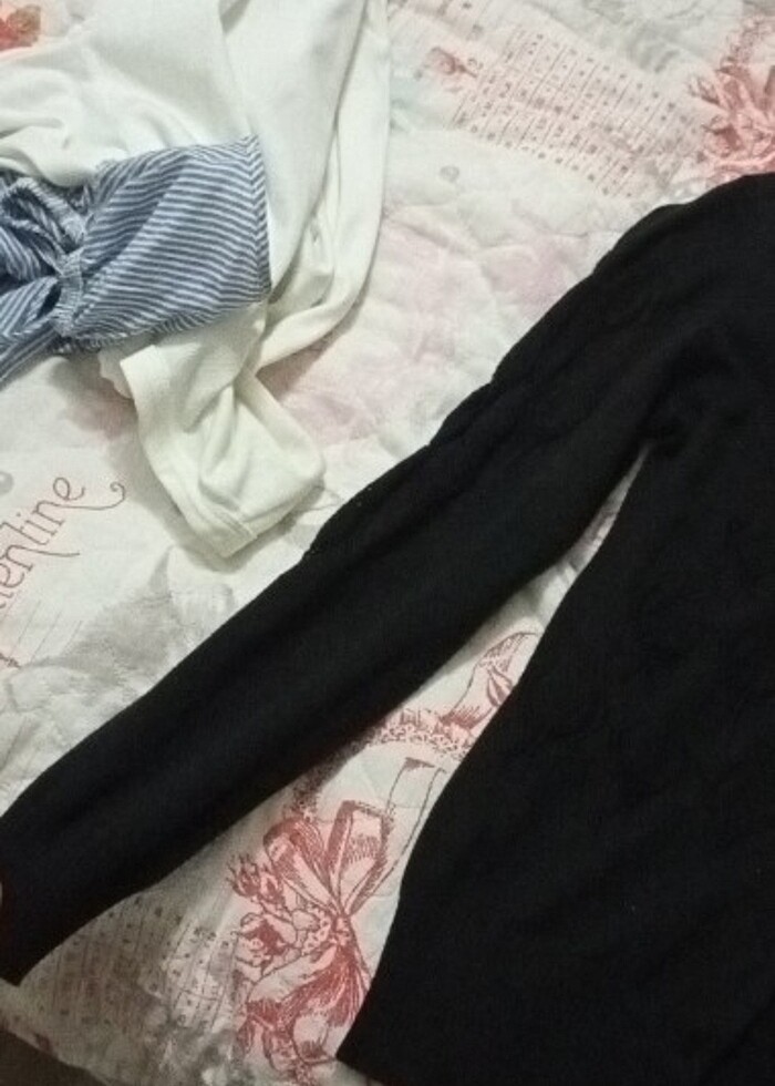 Kadın siyah hırka - Görsel 2