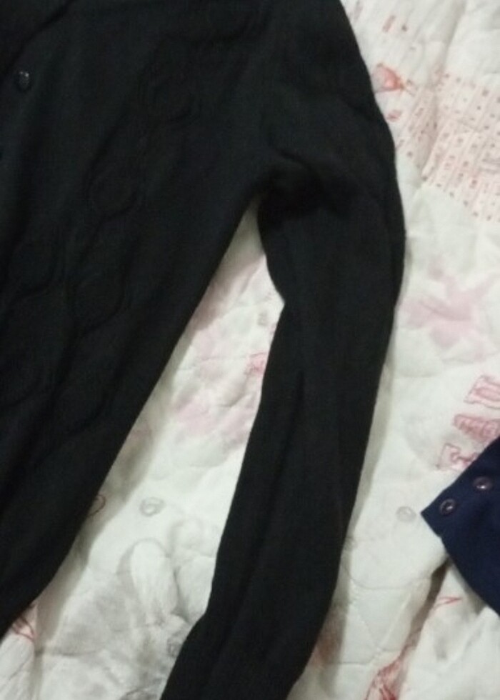 Kadın siyah hırka - Görsel 3