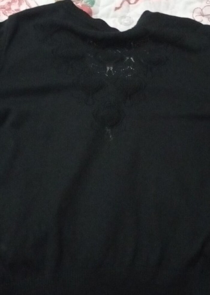 Kadın siyah hırka - Görsel 4