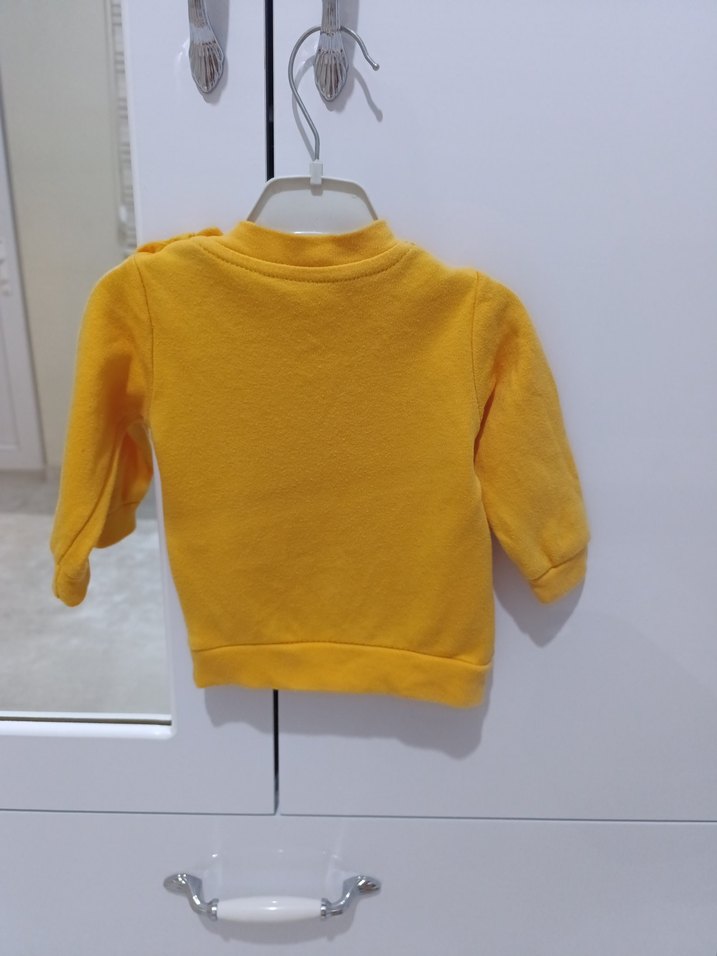 Sarı Baskılı Erkek Çocuk Sweatshirt - Görsel 2