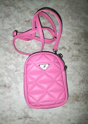Pembe Fermuarlı Kadın Çanta - Görsel 5